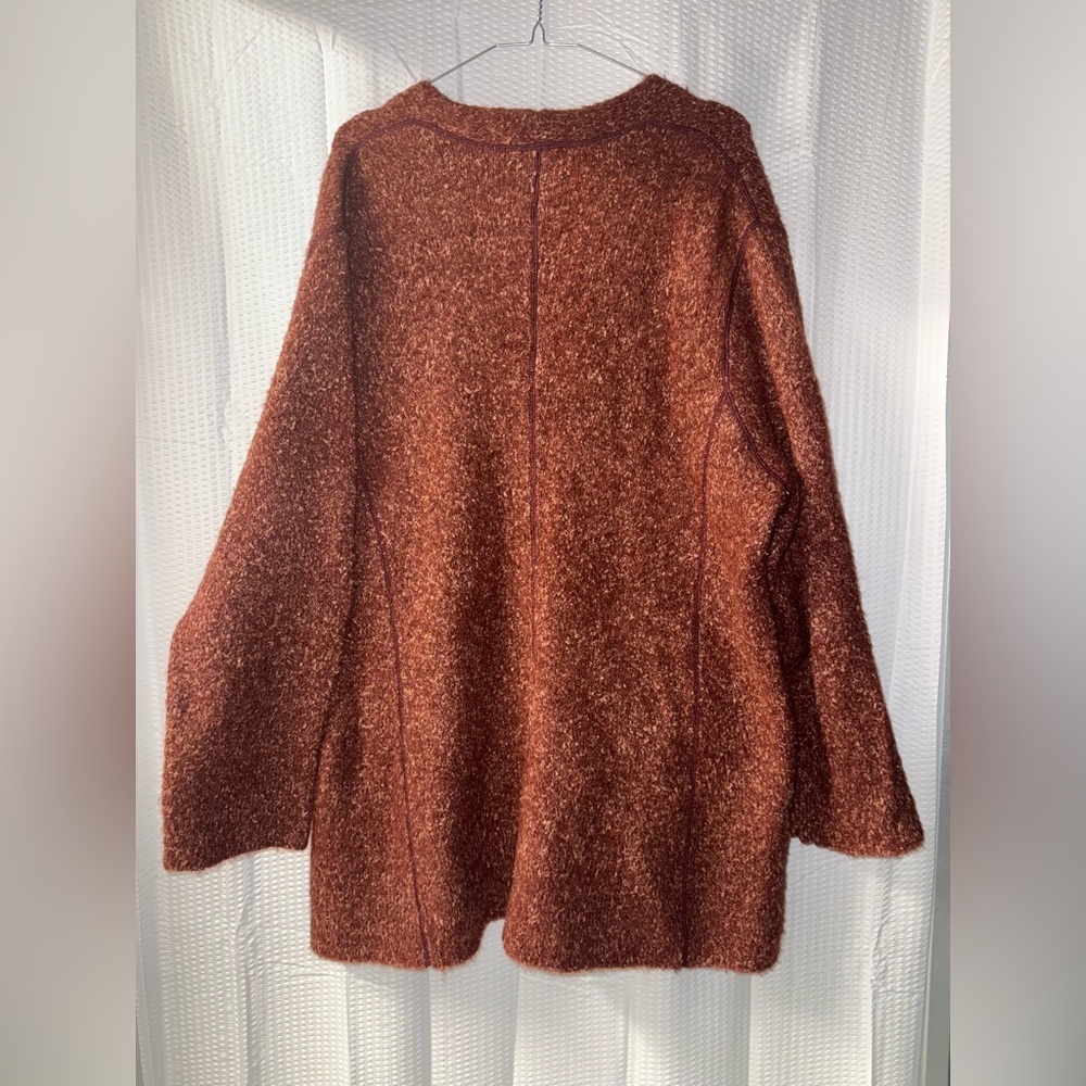 Eileen Fisher Alpaca Blend Long Cardigan Size L - Picture 6 of 9